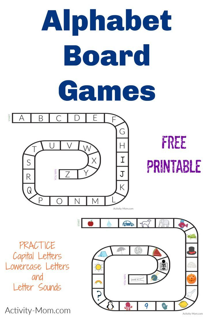 Fun Alphabet Games For Letter Practice within Free Printable Alphabet Board Games