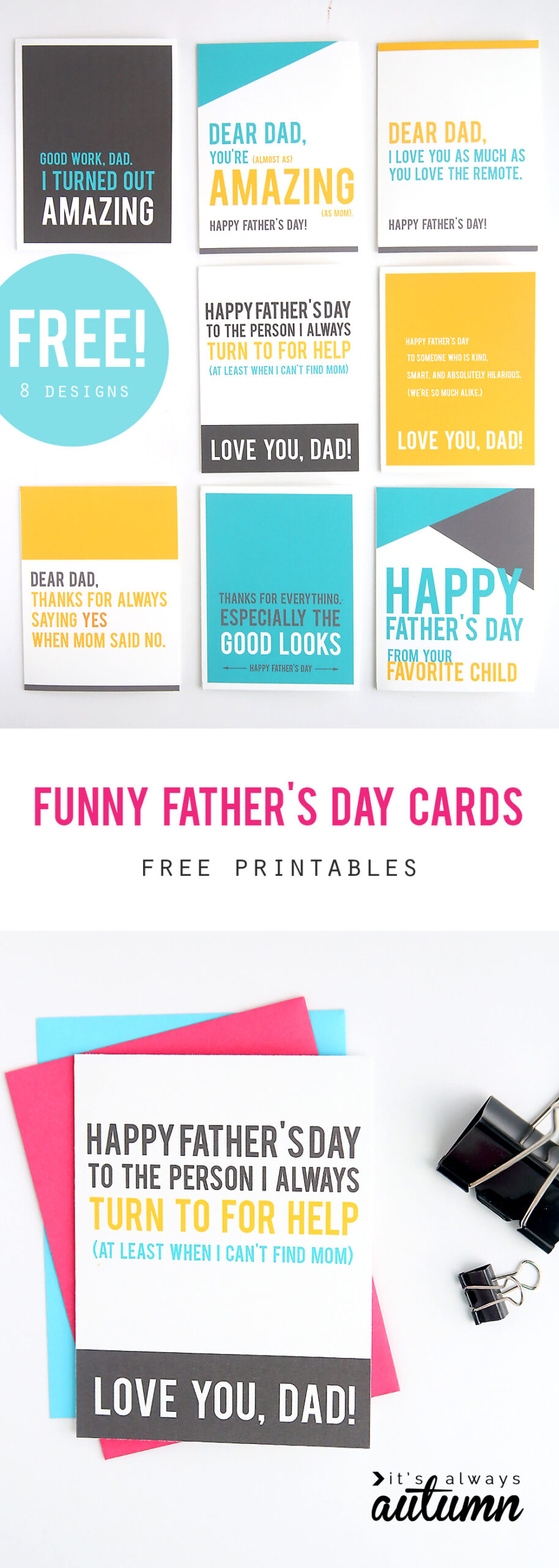 Funny Father&amp;#039;S Day Cards You Can Print At Home - It&amp;#039;S Always Autumn intended for Free Printable Funny Father&amp;#039;S Day Cards