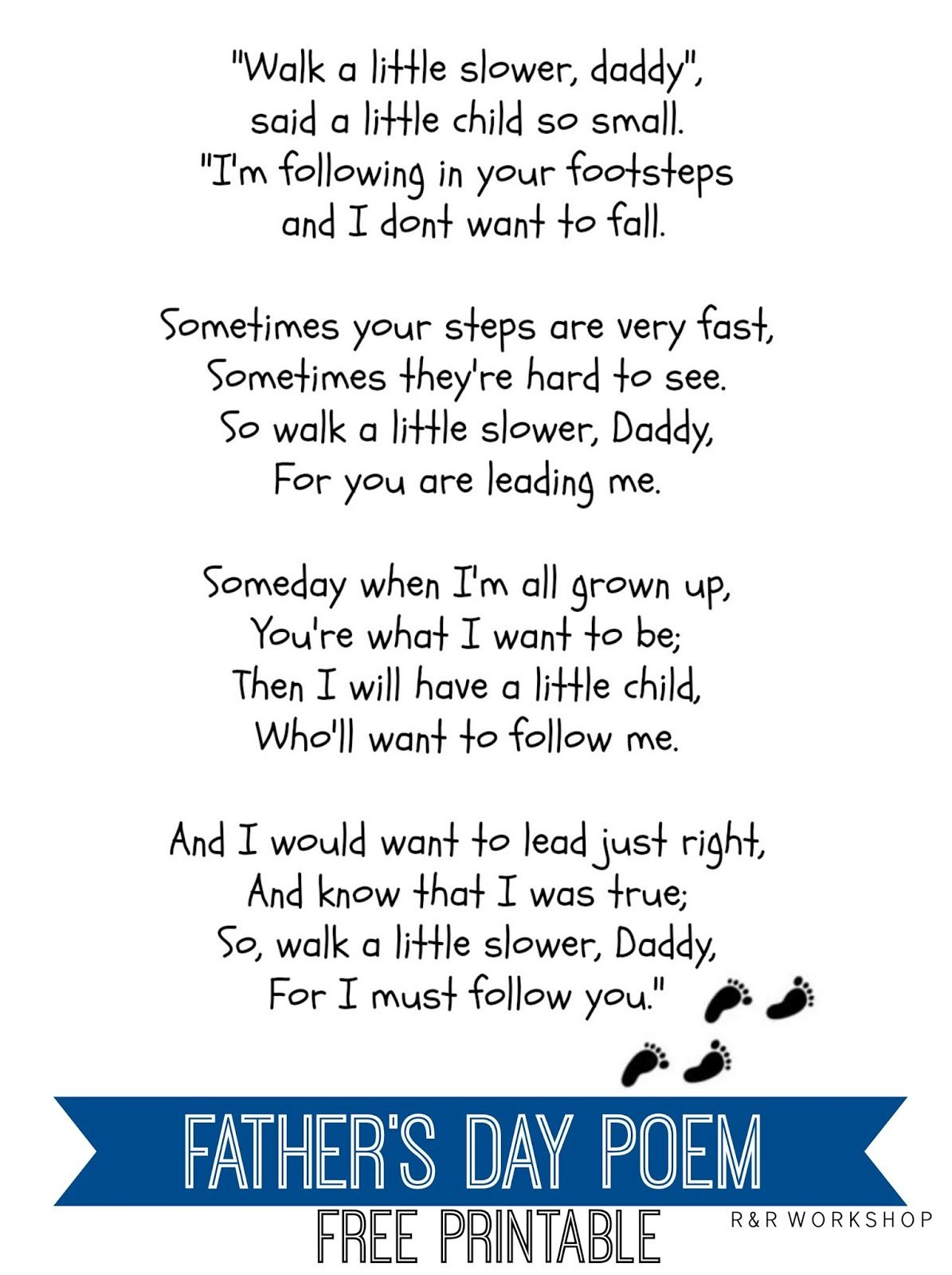 Funny Father&amp;#039;S Day Poem Free Printable intended for Free Printable Fathers Day Poems For Preschoolers