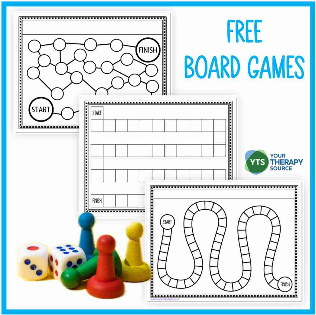 Game Board Printable - Free - Your Therapy Source within Free Printable Board Games