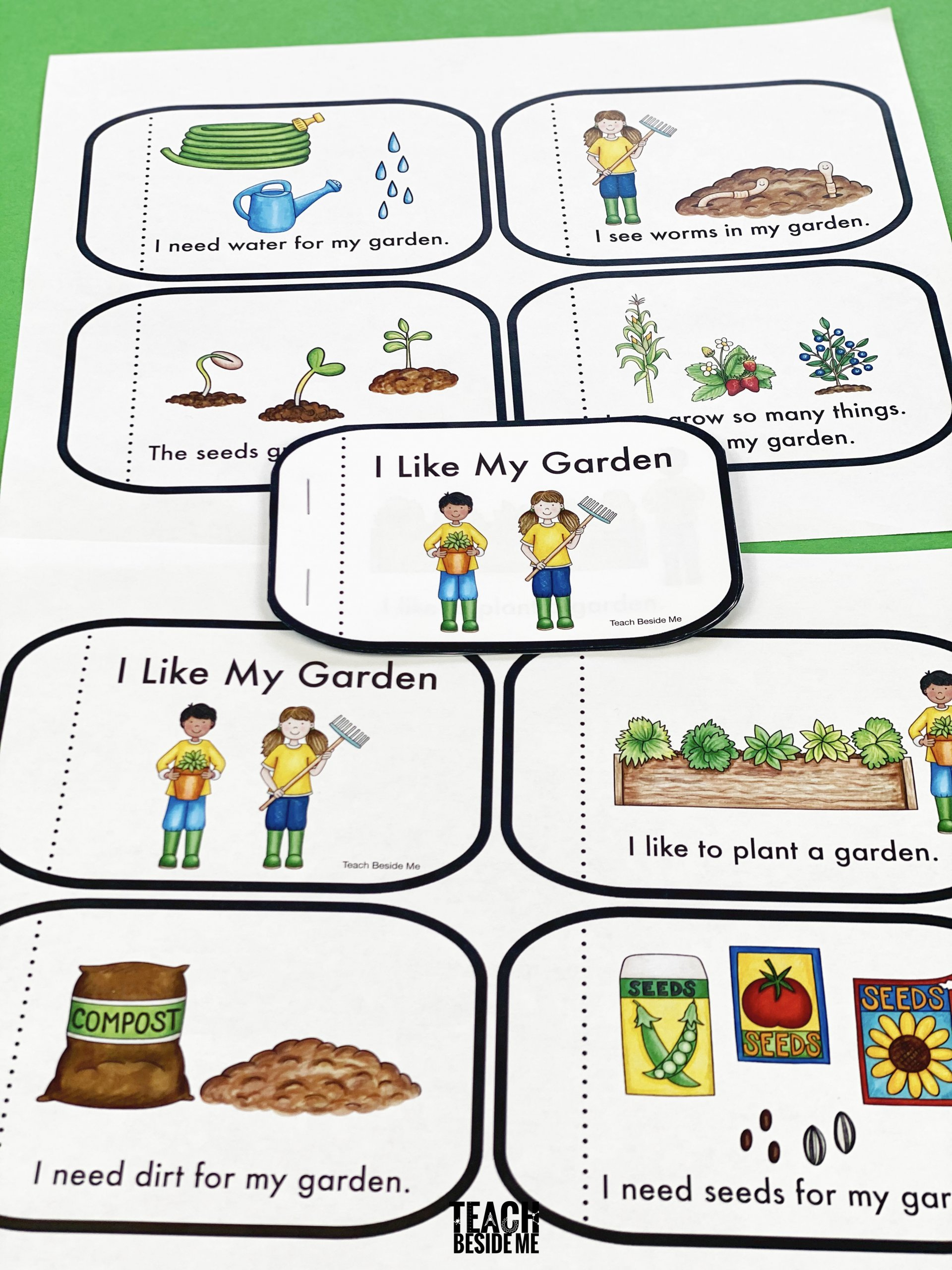 Garden Themed Kindergarten Reading Book - Teach Beside Me with regard to Free Printable Kindergarten Reading Books