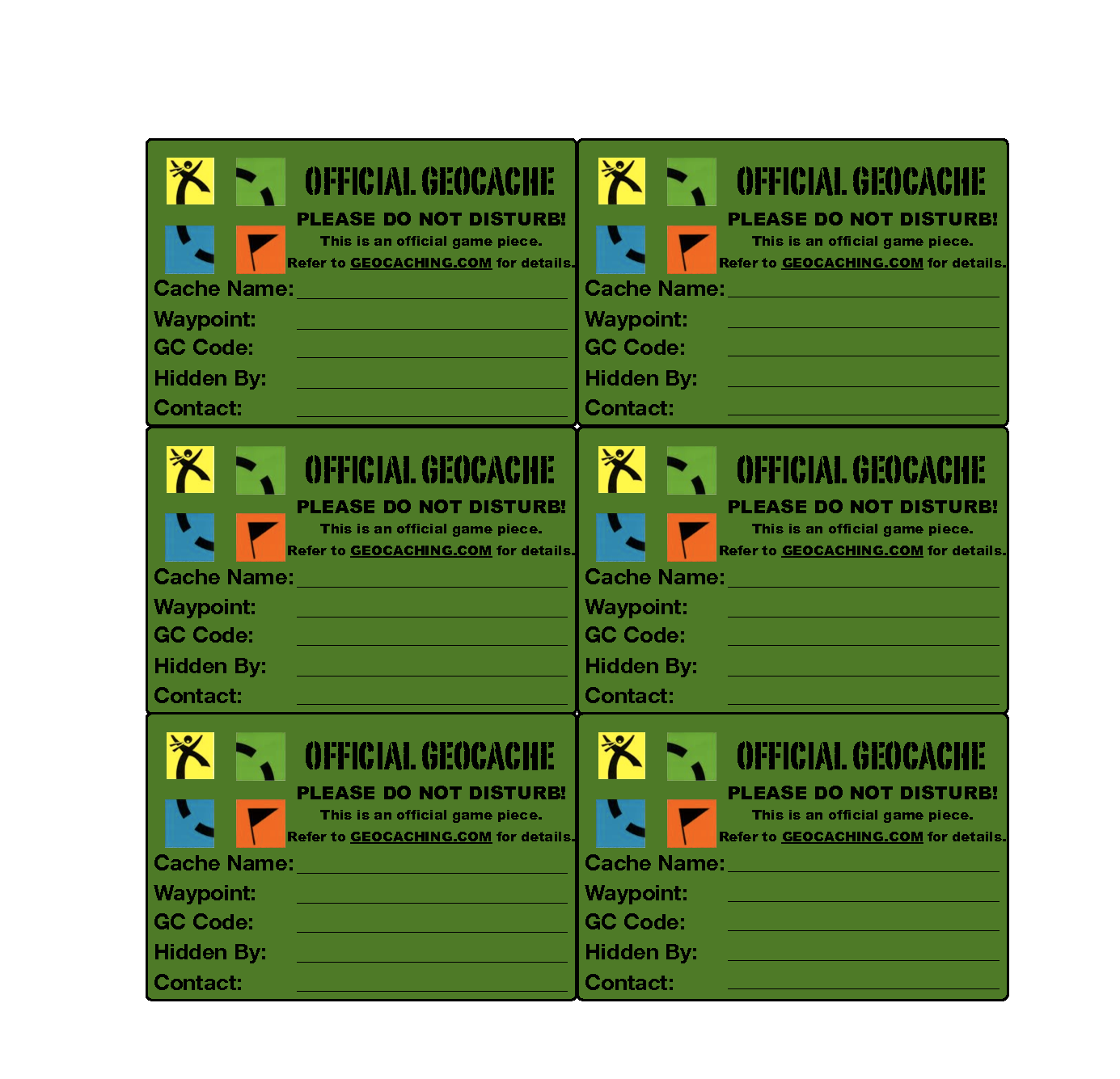 Geocaching Printables | Geocaching, Geocaching Containers, Geocashing with regard to Geocache Label Free Printable