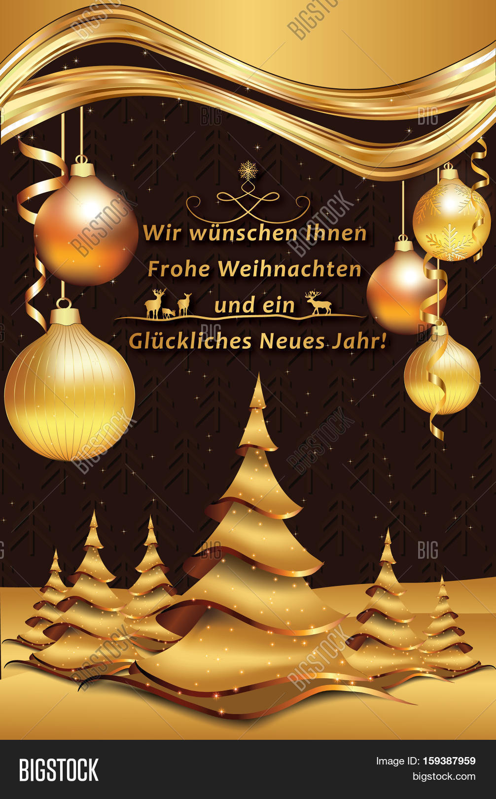 German Greeting Card: Image &amp;amp; Photo (Free Trial) | Bigstock inside Free Printable German Christmas Cards
