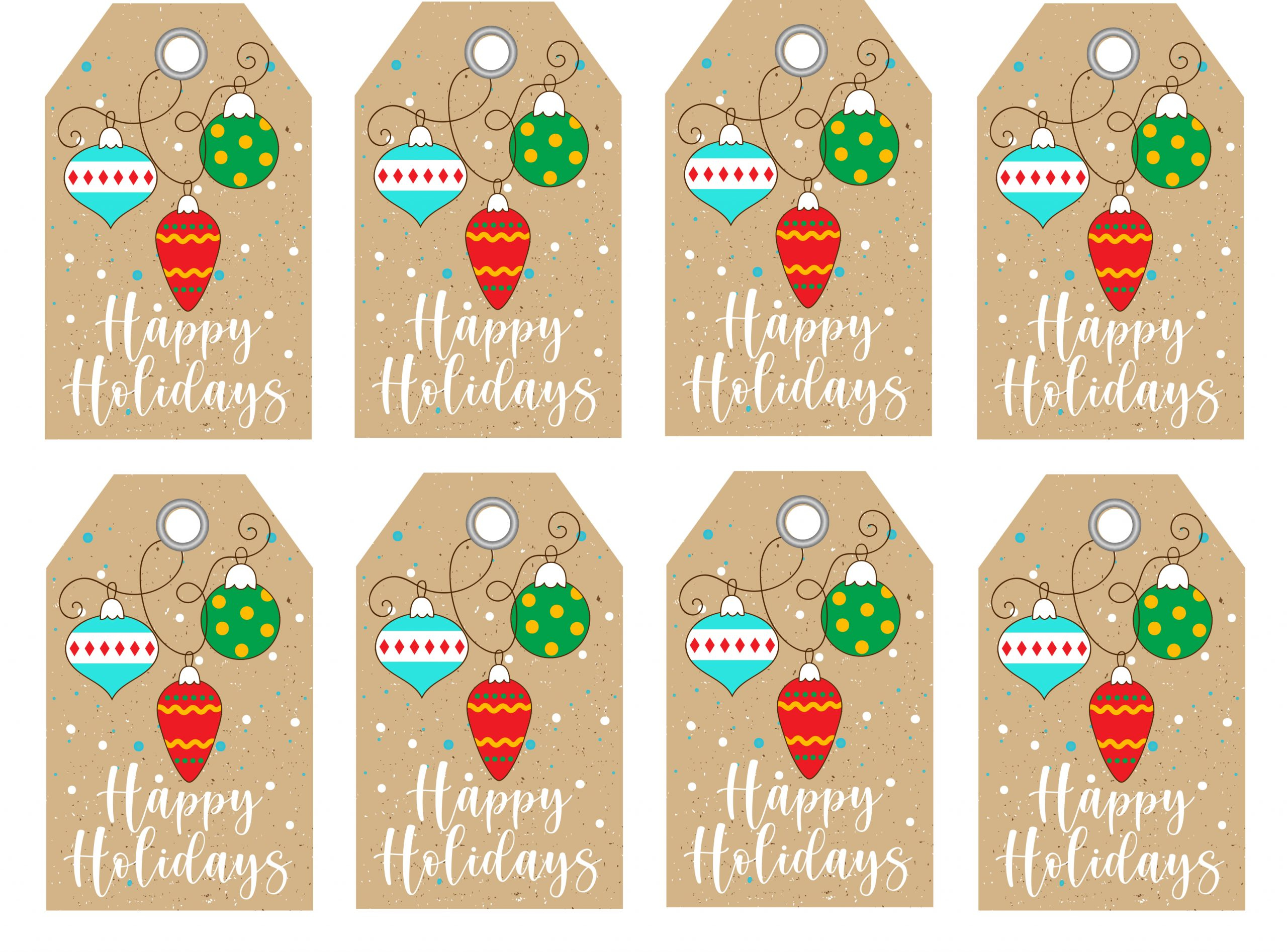 Get Free Printable Gift Tags – Texas Farm Bureau – Table Top with Free Printable Happy Holidays Gift Tags