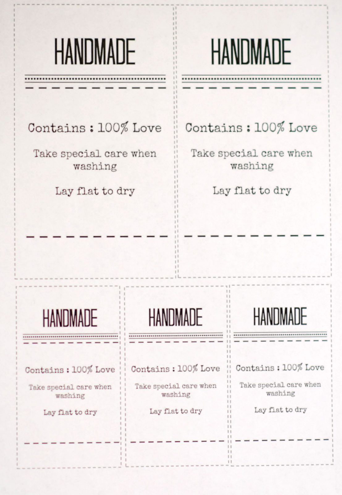 Gift Labels And Tags For Handmade Items – Mama In A Stitch with Free Printable Knitting Labels