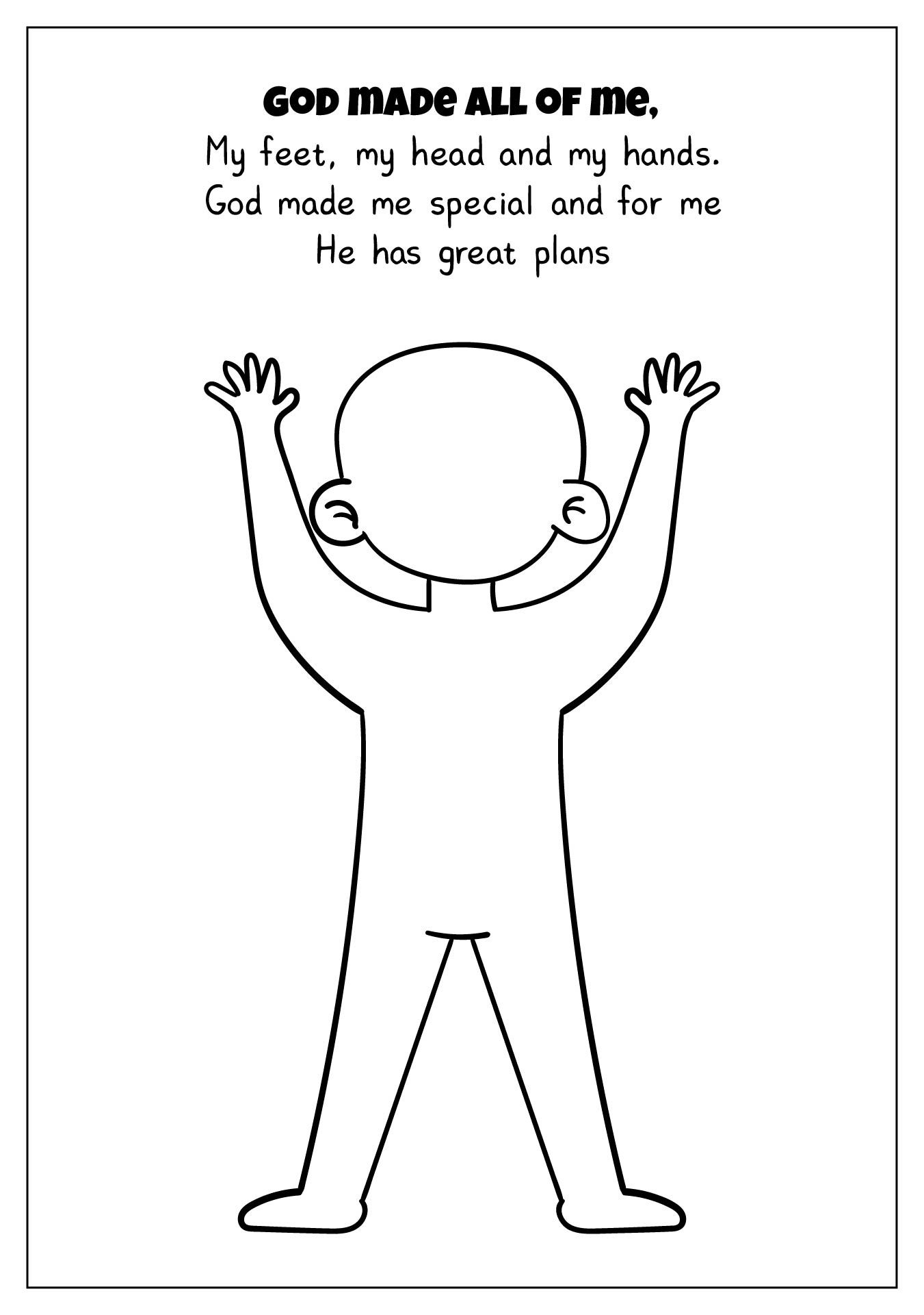 God Made Me Special Coloring Pages - 20 Free Pdf Printables in God Made Me Free Printable