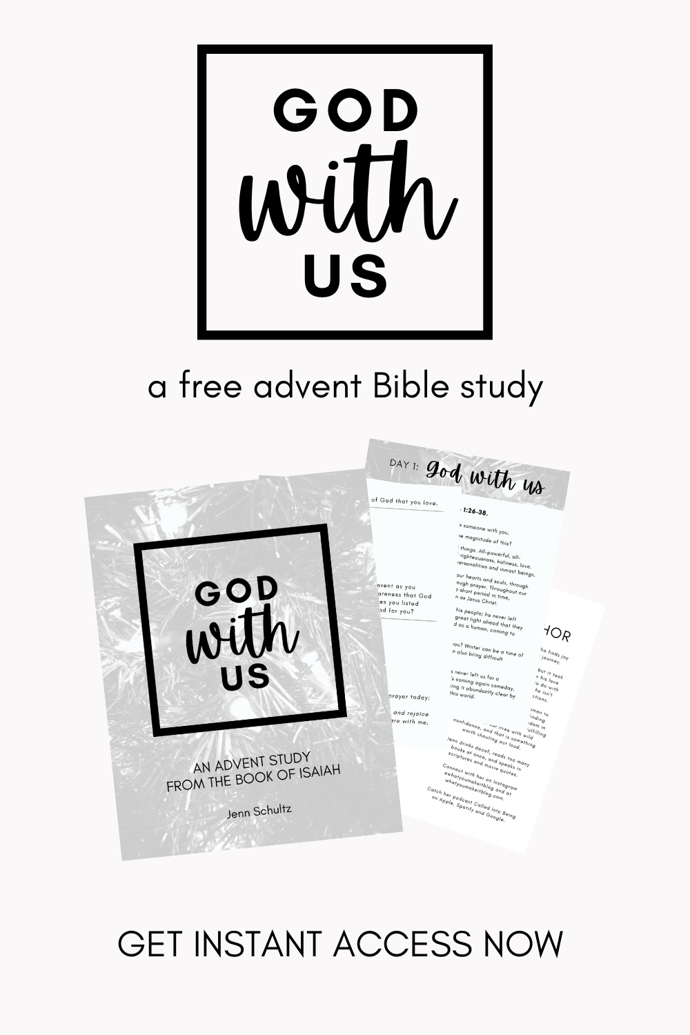 God With Us: A Free Advent Bible Study | Jenn Schultz inside Free Printable Advent Bible Study