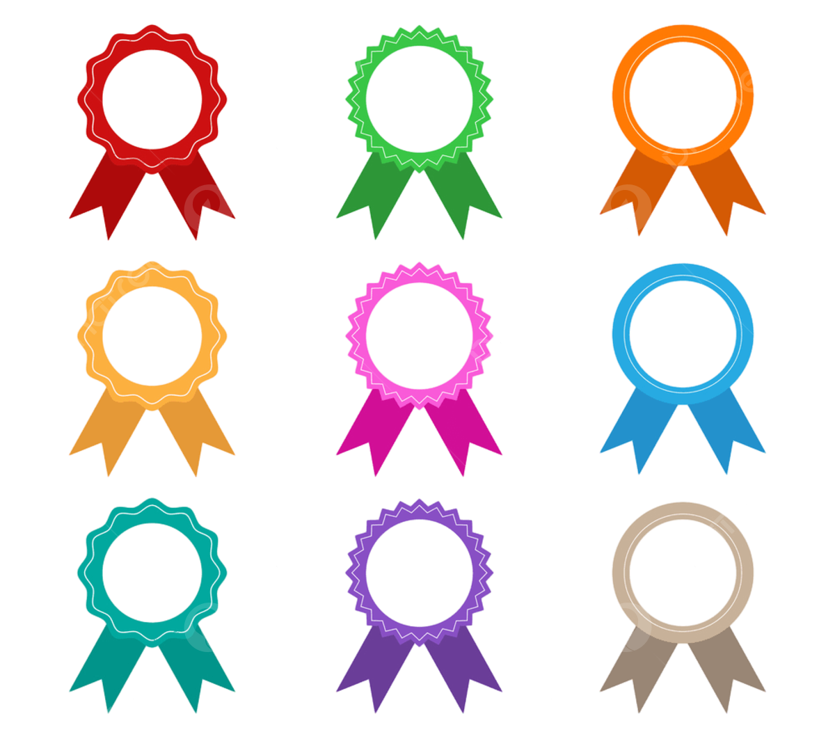 Gold Award Ribbon Clipart Vector, Collection Of Colorful Award in Free Printable Ribbons