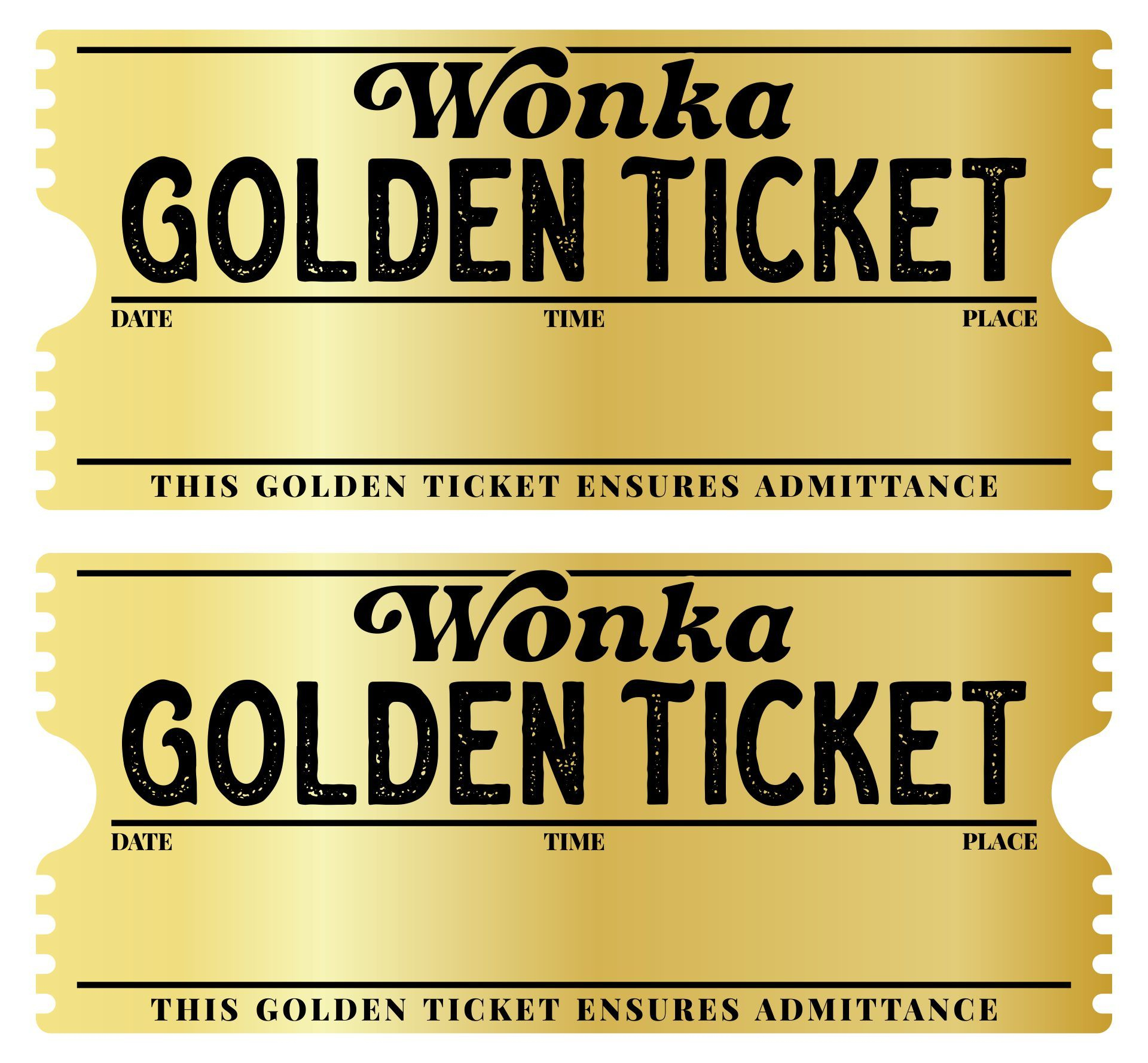 Golden Ticket Template | Willy Wonka Party Invitations, Chocolate within Golden Ticket Printable Free