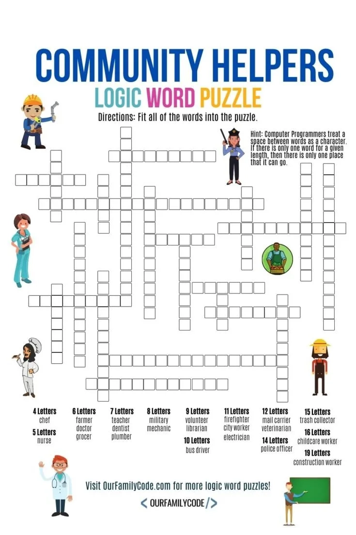 Grab Your Free Printable Logic Word Puzzles - Our Family Code with Free Printable Logic Puzzles