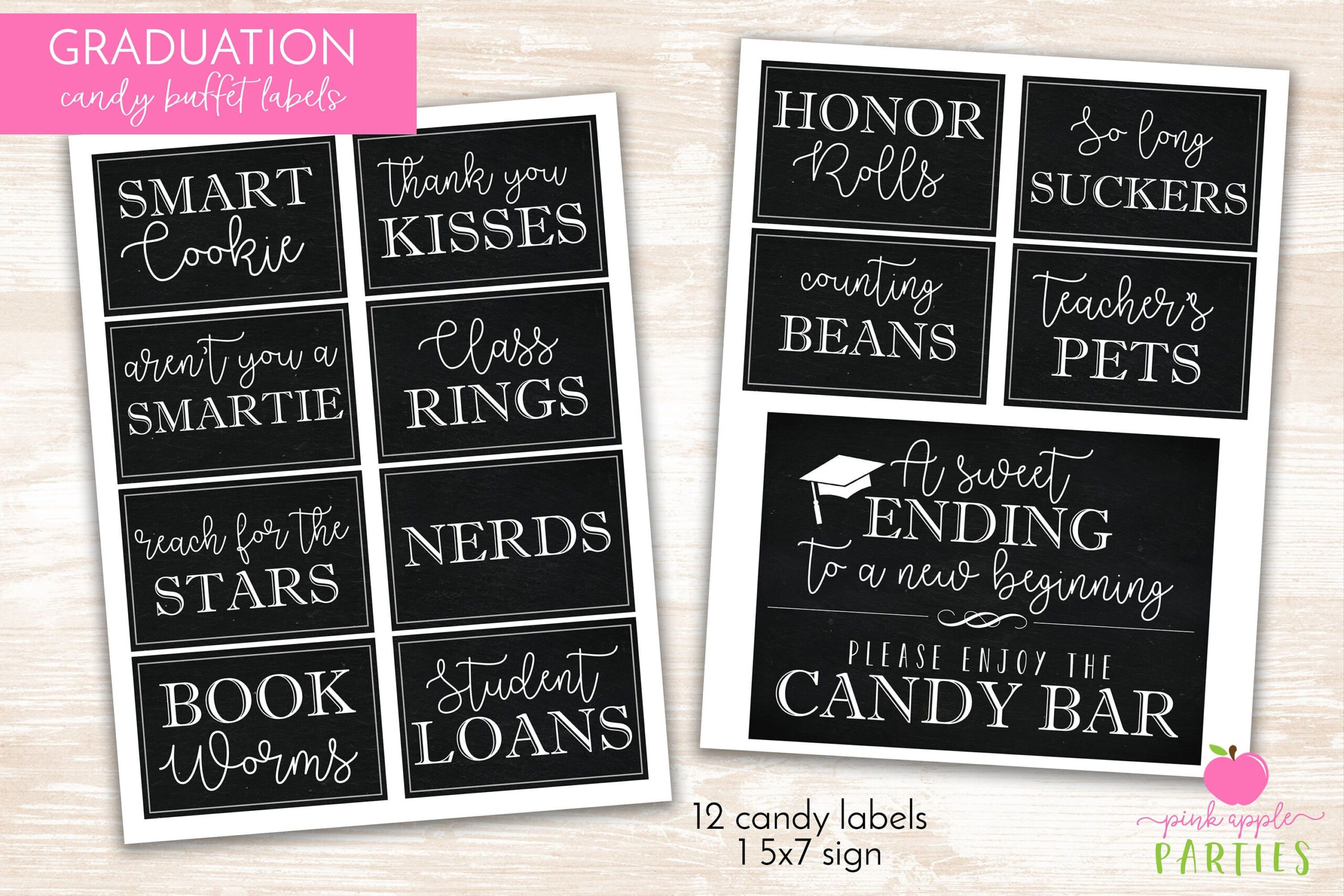 Graduation Candy Labels Printable Graduation Party Candy Buffet within Free Printable Candy Table Labels