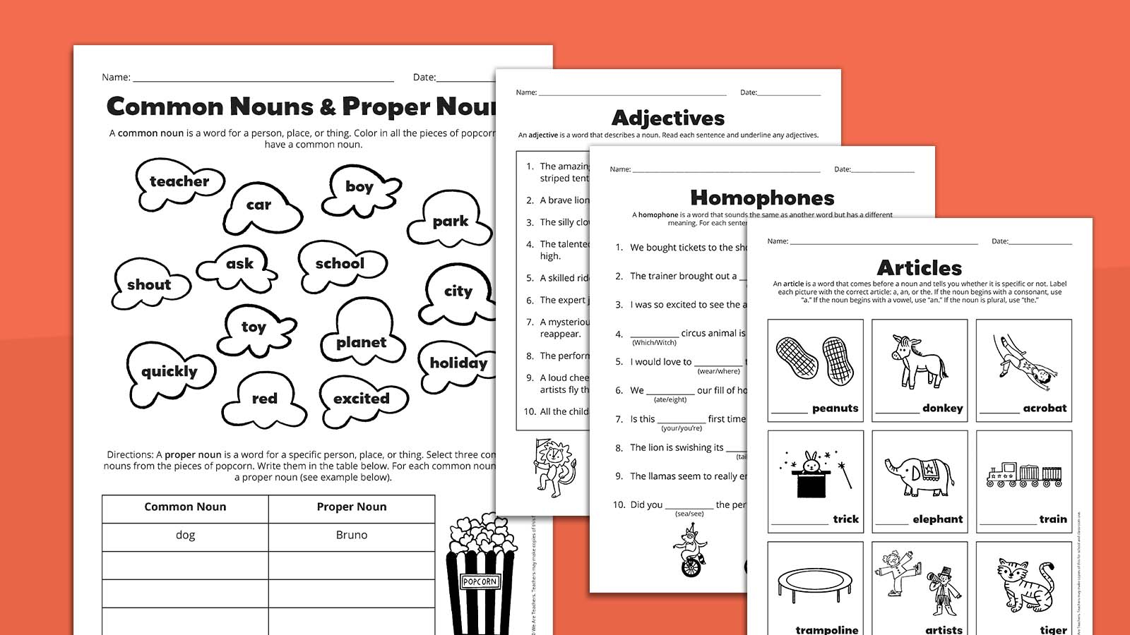 Grammar Worksheets For Grades 2–3: Free Download regarding Free Printable Esl Grammar Worksheets