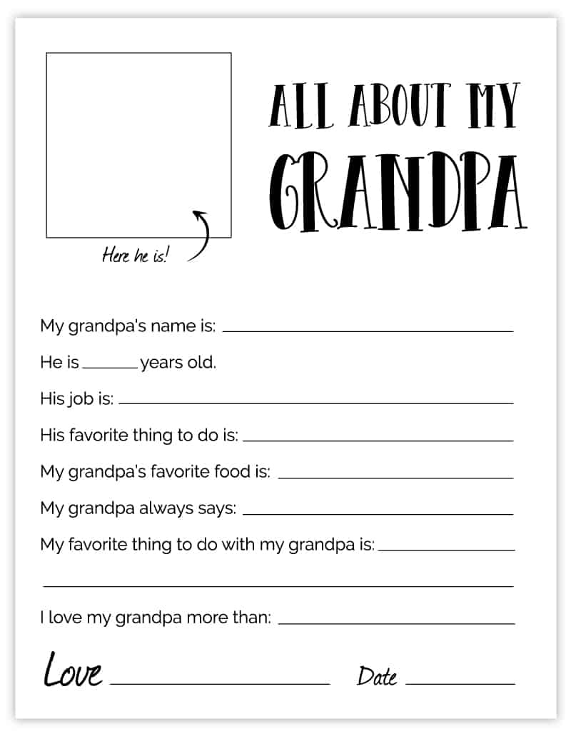 Grandpa Father&amp;#039;S Day Printable - Free Grandpa Fathers Day Gift with Free Printable Happy Fathers Day Grandpa Cards