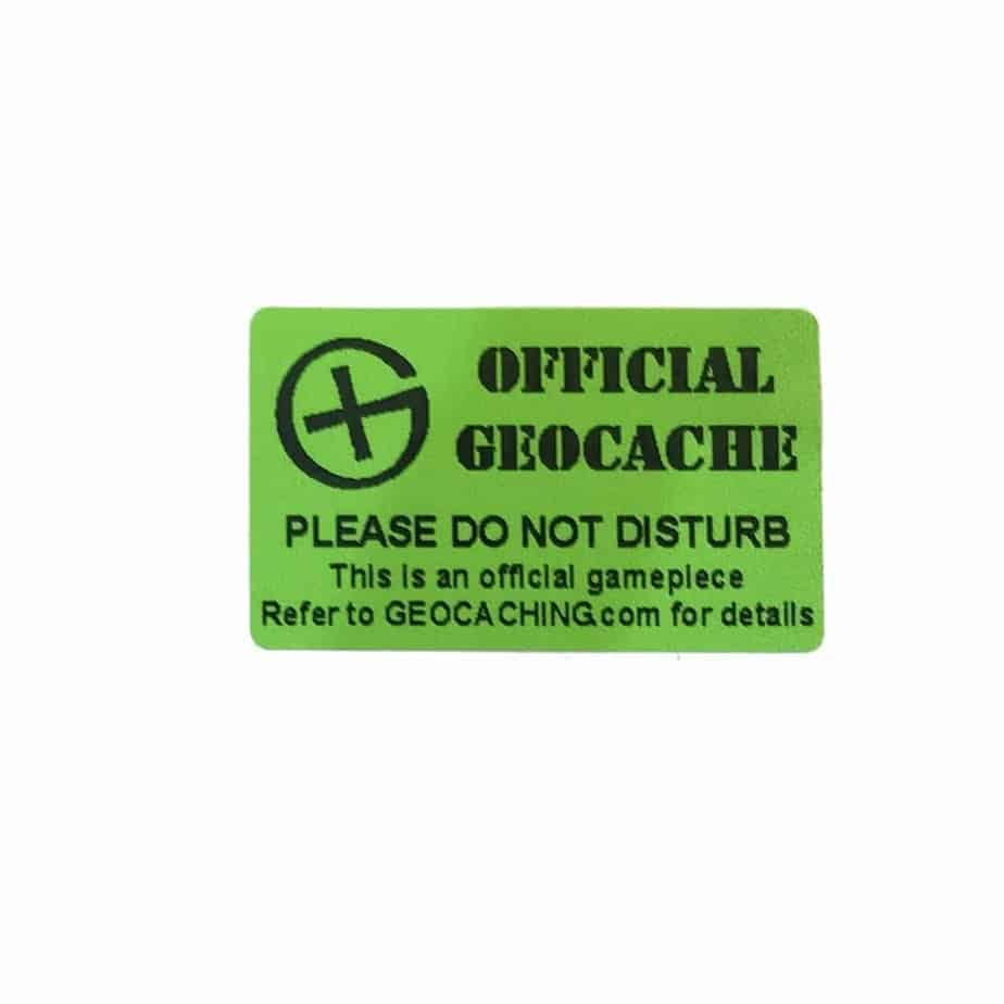 Green Bison Geocache Label Sticker For Geocaching Weather Proof pertaining to Geocache Label Free Printable