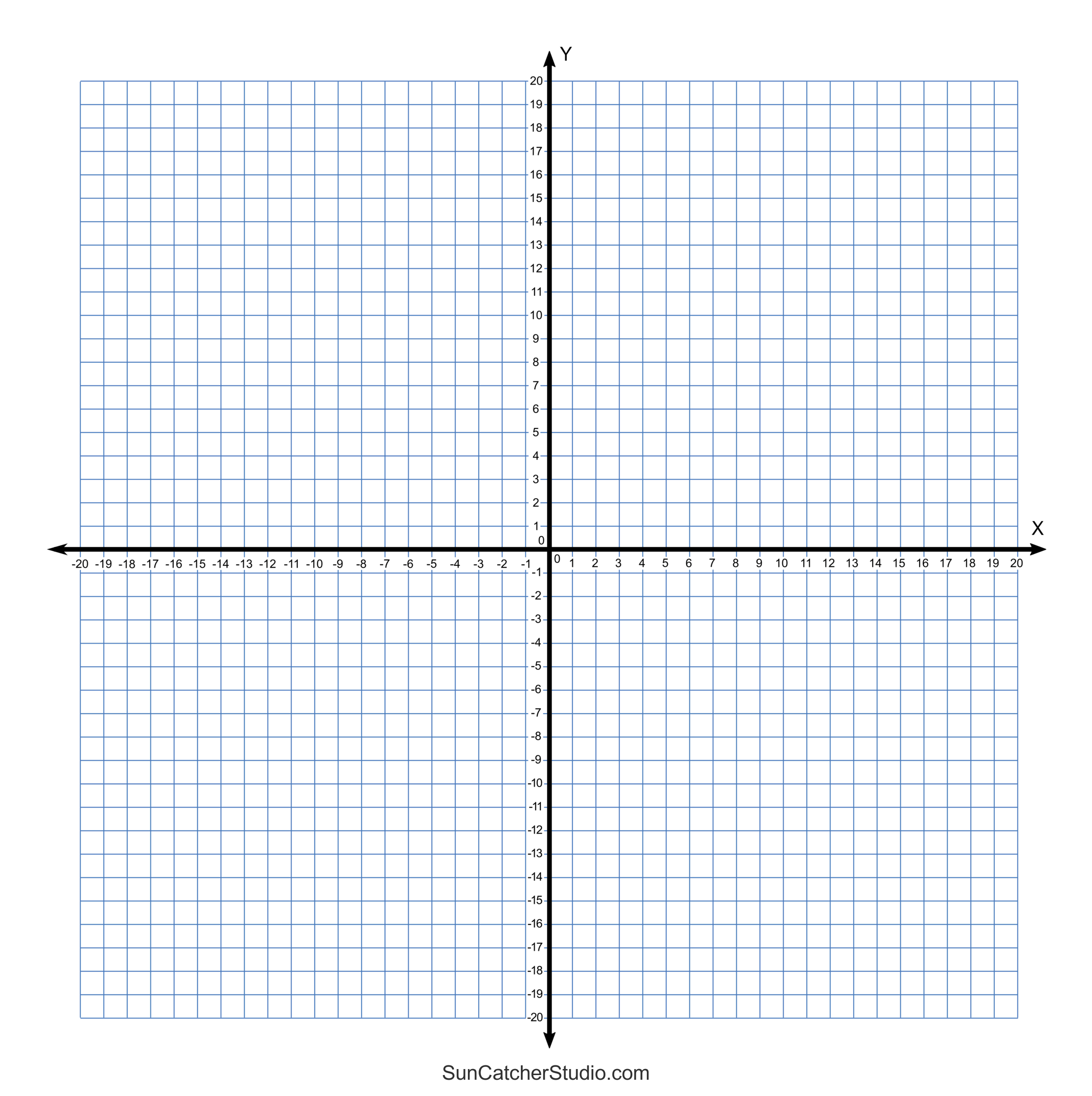 Grid Paper (Printable 4 Quadrant Coordinate Graph Paper Templates for Free Printable Graph Paper With Numbers