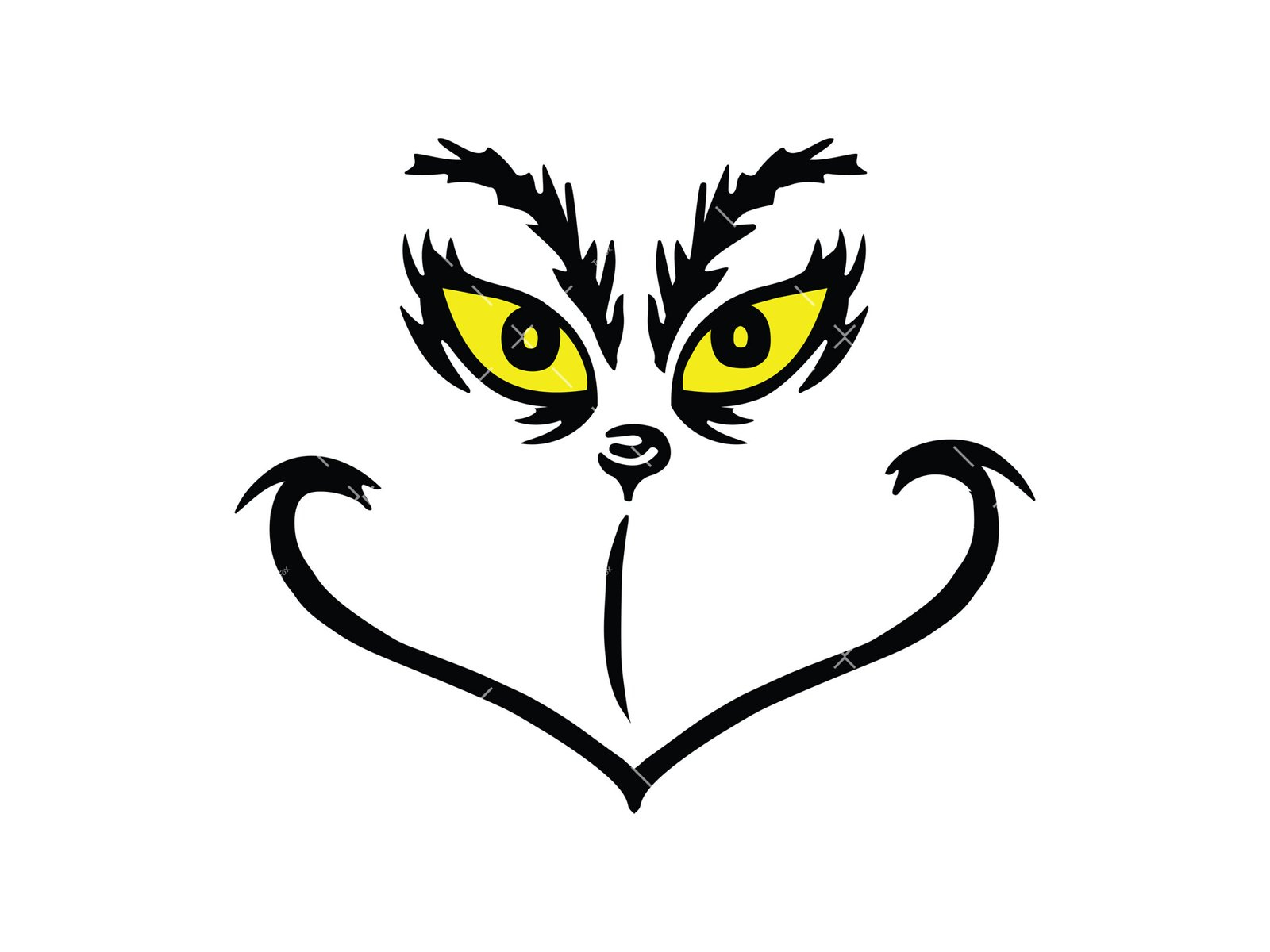 Grinch Svg, Png, Pdf, Grinch Face Cut File, My Day Grinch Svg throughout Free Printable Grinch Face Template