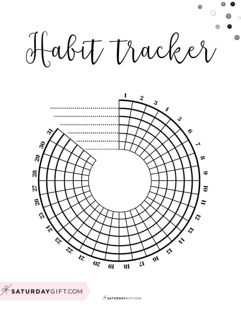 Habit Tracker Printable - 43 Cute &amp;amp; Free Printable Habit Trackers regarding Free Printable Habit Tracker