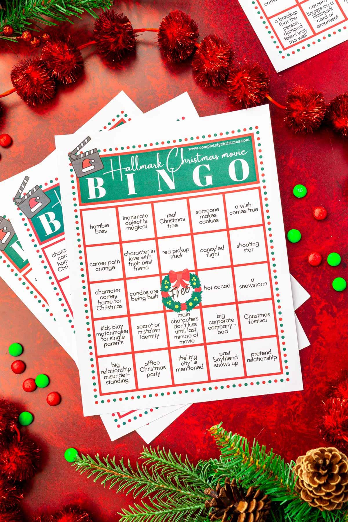 Hallmark Christmas Movie Bingo Free Printable regarding Free Hallmark Christmas Cards Printable