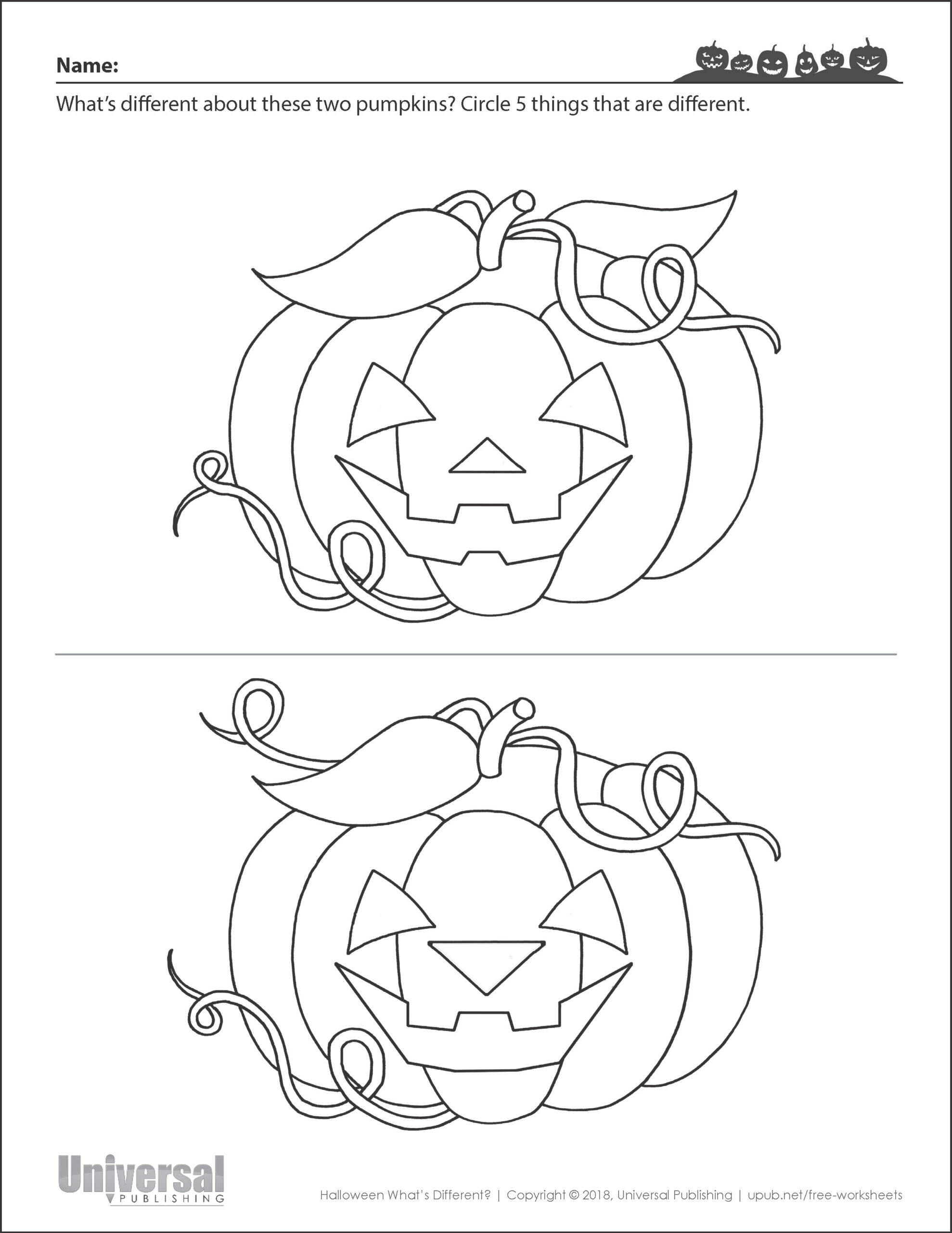 Halloween Activities | Free Printables - Universal Publishing in Free Printable Halloween Worksheets