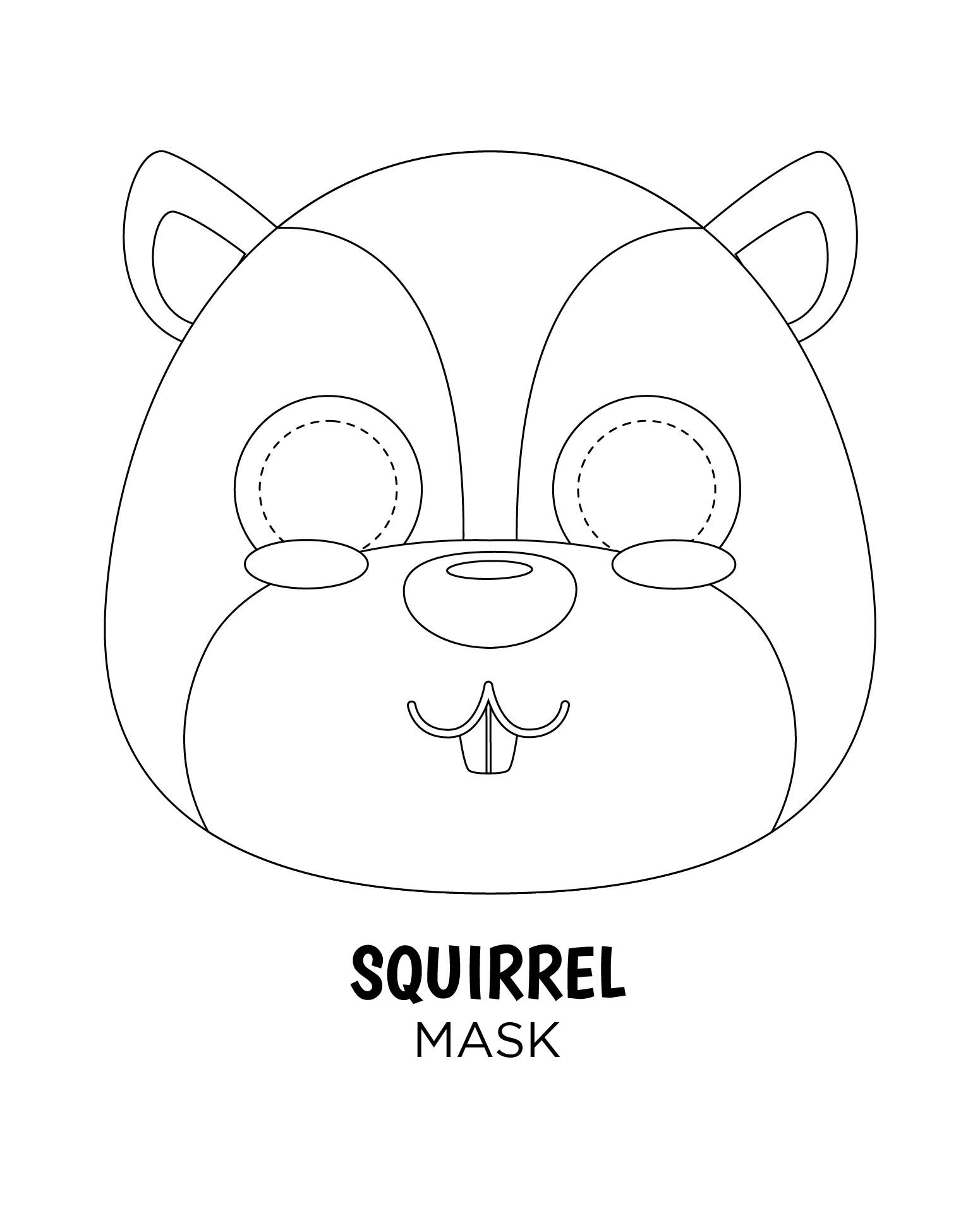 Halloween Mask Patterns - 15 Free Pdf Printables | Printablee intended for Free Printable Chipmunk Mask