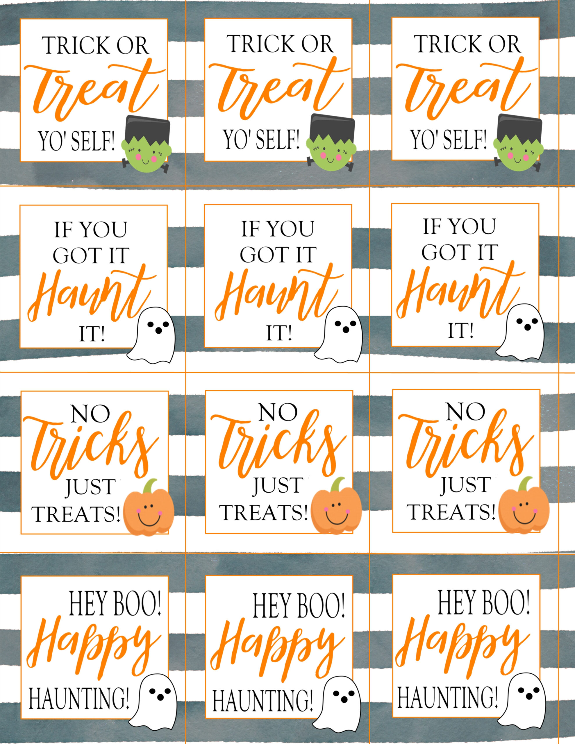 Halloween Treat Tags: 4 Designs - Crisp Collective pertaining to Free Printable Halloween Tags
