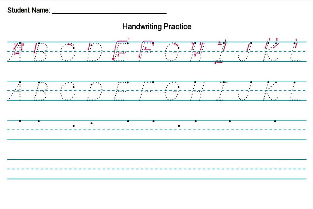 Handwriting Worksheet Creator {Free} | Diy Homeschooler with regard to Free Handwriting Printables