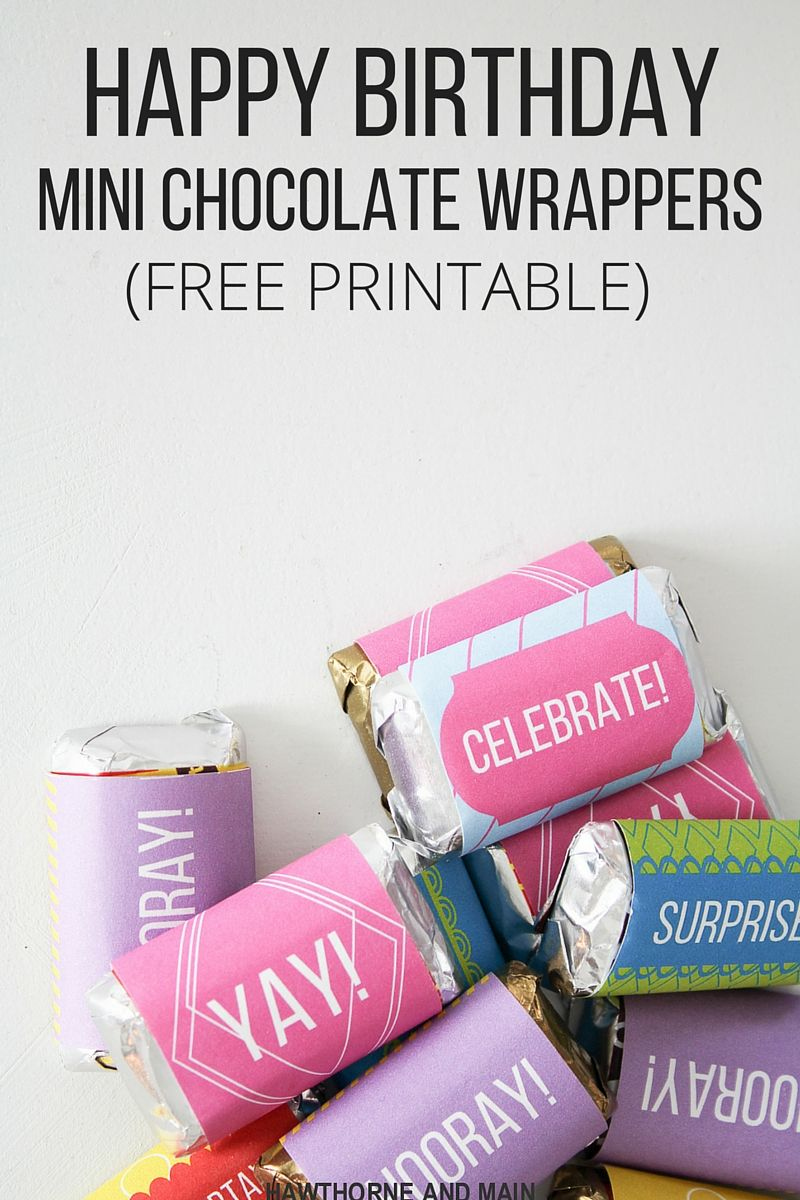 Happy Birthday Candy Wrappers- Free Printable! | Candy Bar Wrapper pertaining to Free Printable Birthday Candy Bar Wrappers