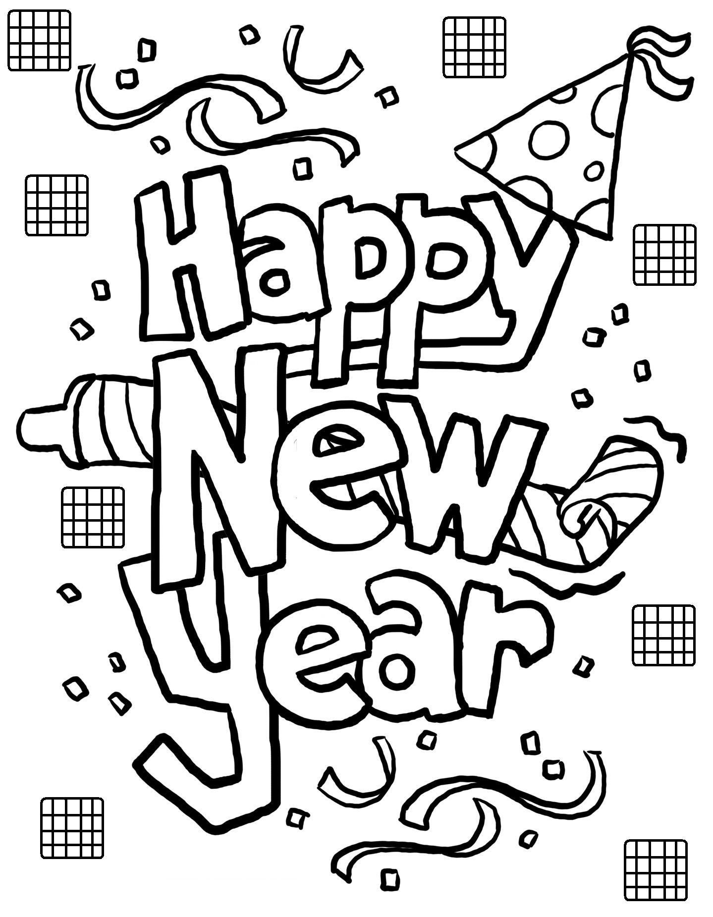 Happy New Year Coloring Pages For Toddler | New Year Coloring regarding New Year Coloring Pages Free Printables