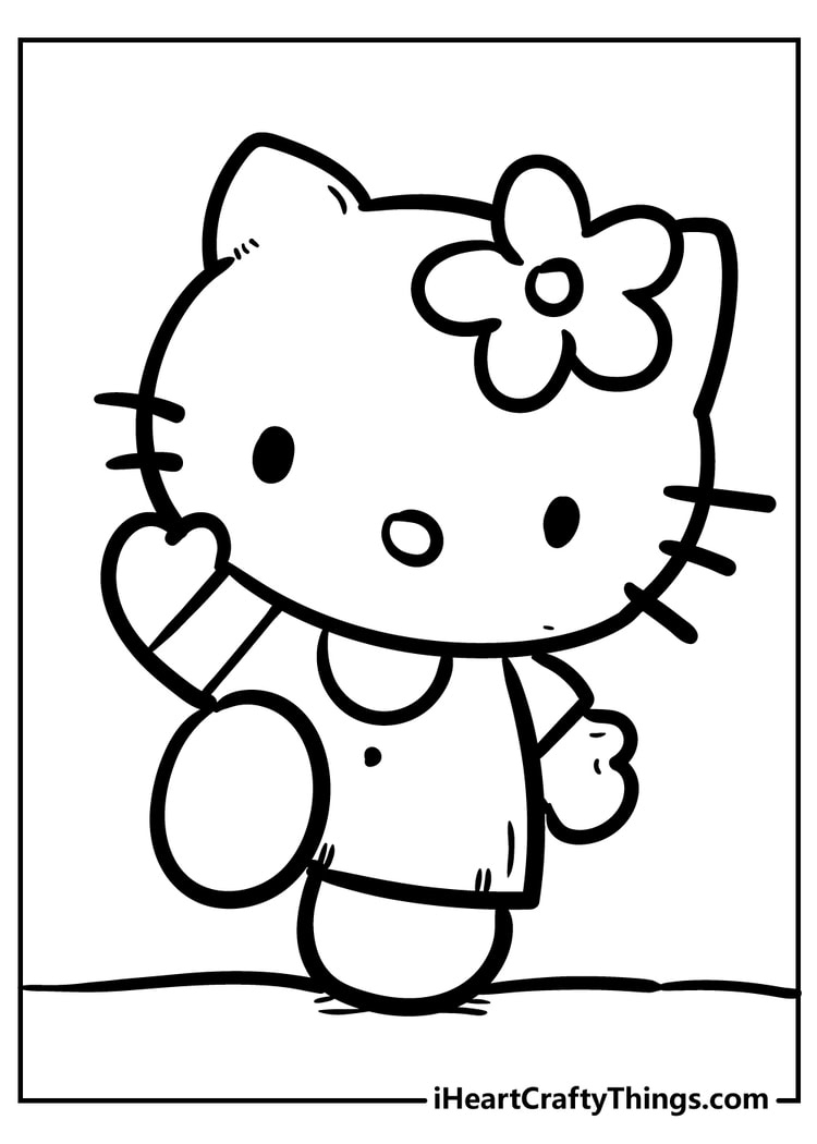 Hello Kitty Coloring Pages (100% Free Printables) in Free Printable Hello Kitty Pictures