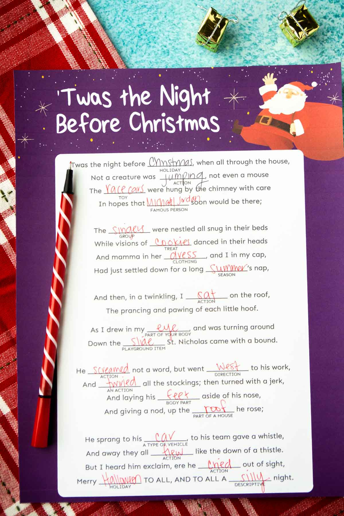 Hilarious Christmas Mad Libs {Free Printable} - Play Party Plan regarding Christmas Mad Libs Printable Free