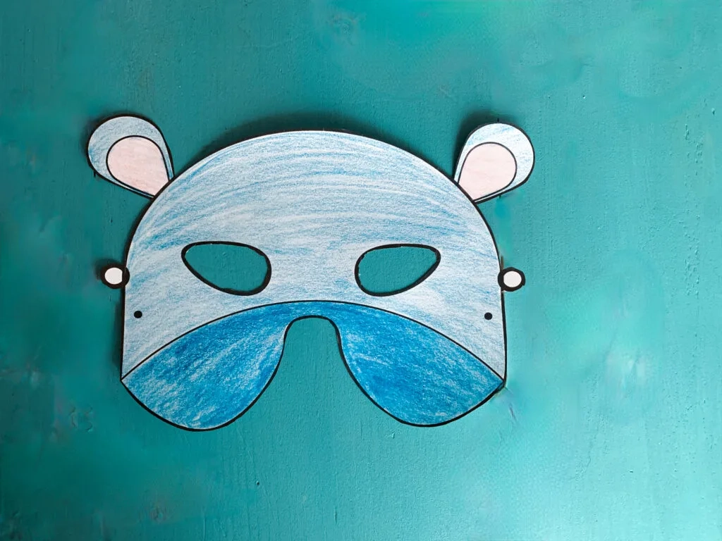 Hippo Mask - That Kids&amp;#039; Craft Site with Free Printable Hippo Mask