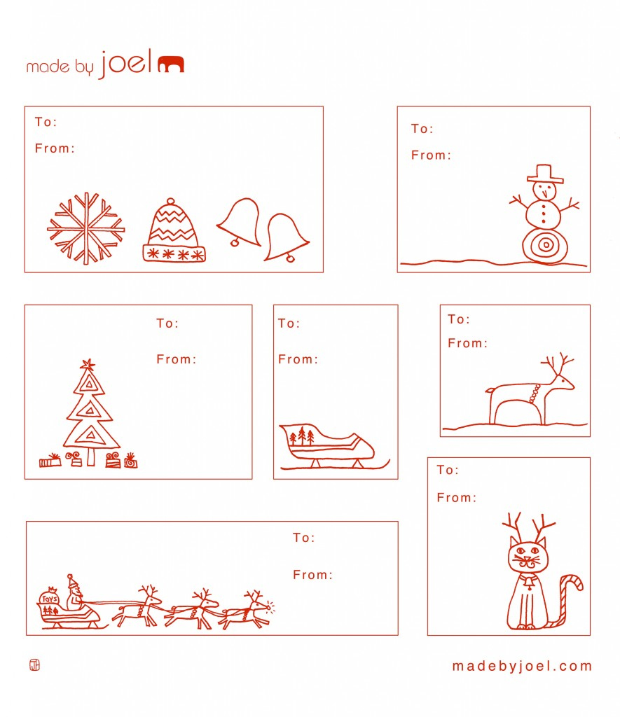 Holiday Gift Tag Templates – Madejoel for Free Printable Christmas Tags Templates