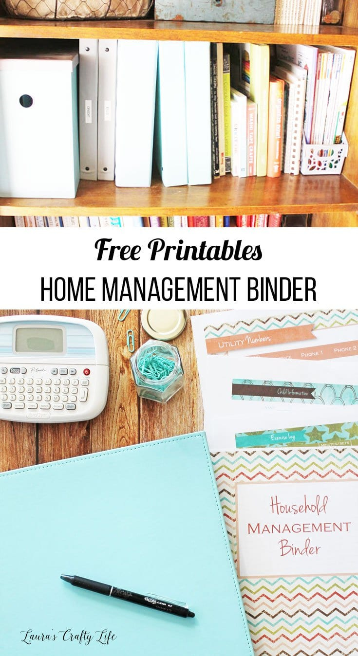 Home Management Binder With Free Printables with Free Printable Home Organizer Notebook