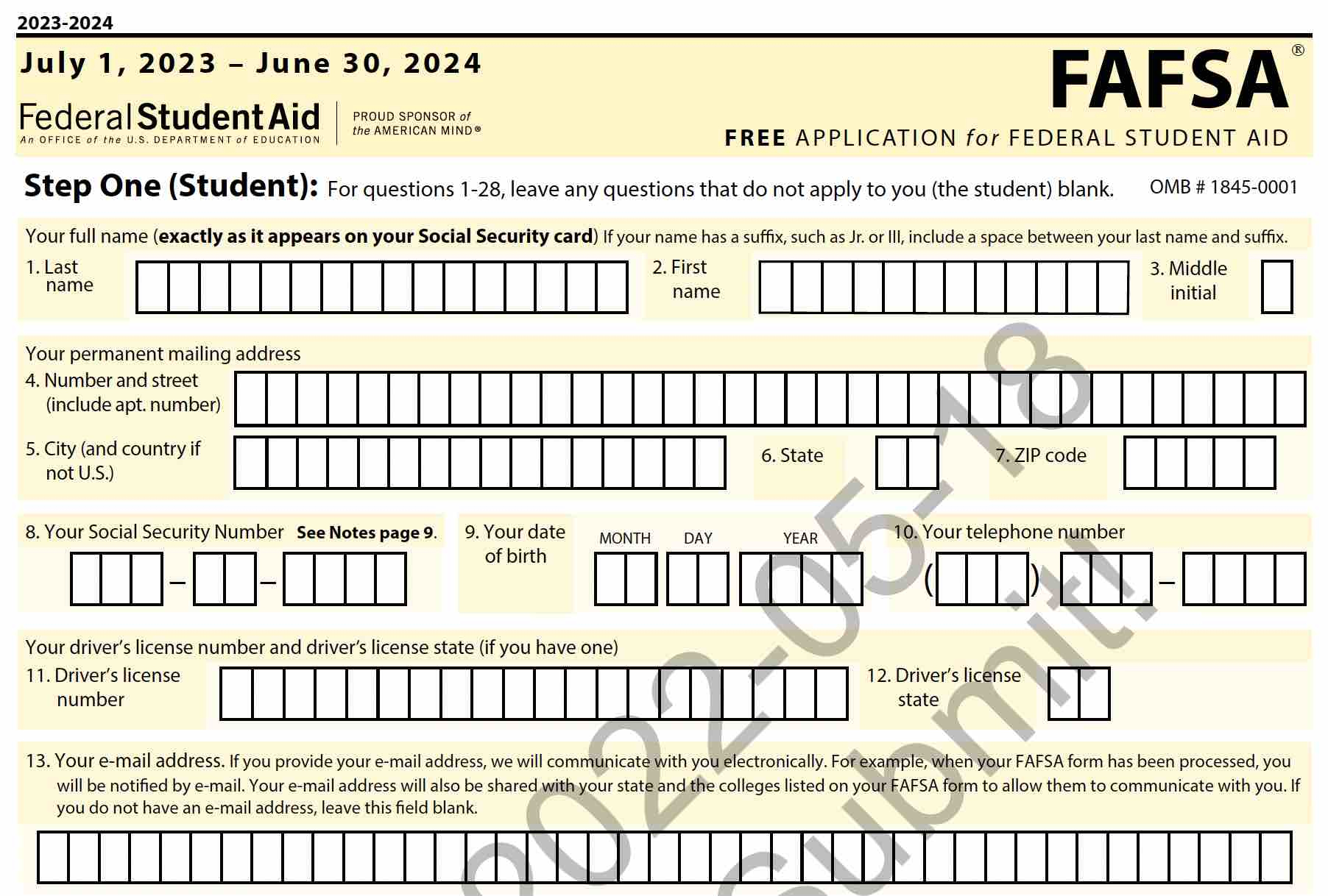 How Do I Print My Fafsa Form intended for Free Printable Fafsa Form