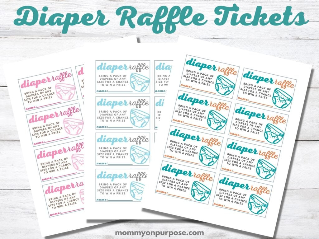 How To Do A Diaper Raffle (With Free Printable Diaper Raffle Tickets) pertaining to Free Printable Baby Shower Diaper Raffle Tickets