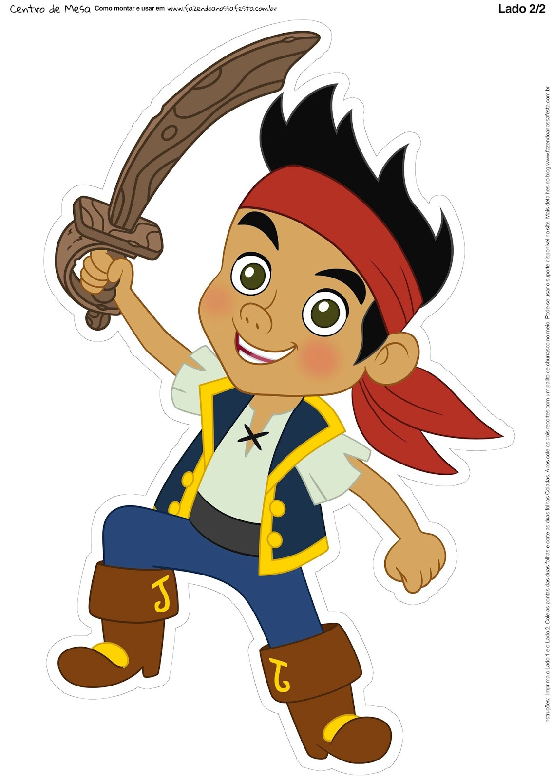 Jake And The Neverland Pirates Free Printable Centerpieces. - Oh inside Free Printable Jake And The Neverland Pirates Cupcake Toppers