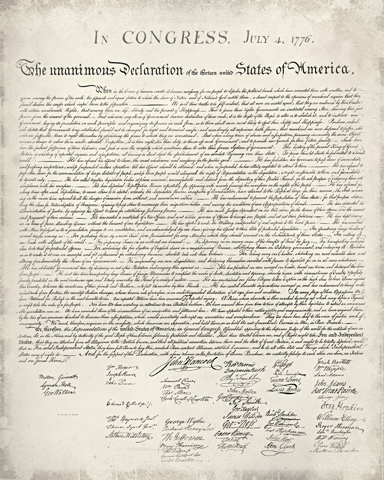 Just Sweet And Simple: Free Printable United States Declaration Of pertaining to Free Printable Copy Of The Declaration Of Independence