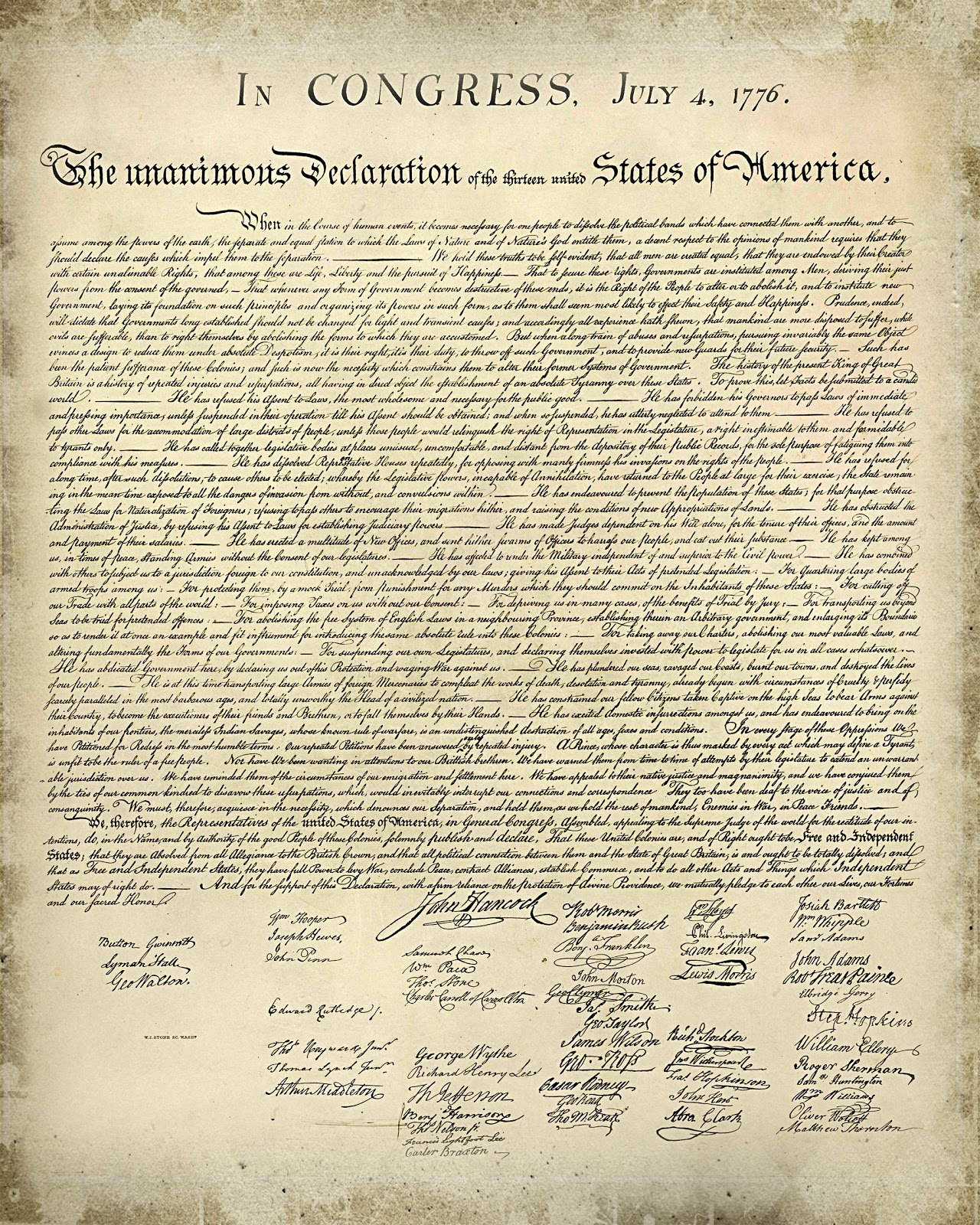 Just Sweet And Simple: Free Printable United States Declaration Of pertaining to Free Printable Copy of the Declaration of Independence