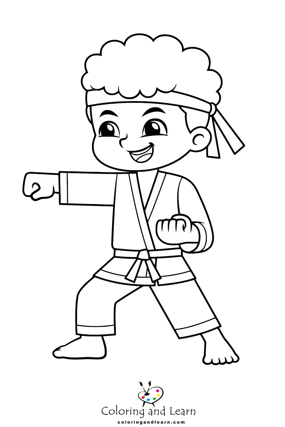 Karate Coloring Pages (Free) (2024) - Coloring And Learn throughout Free Printable Karate Coloring Pages