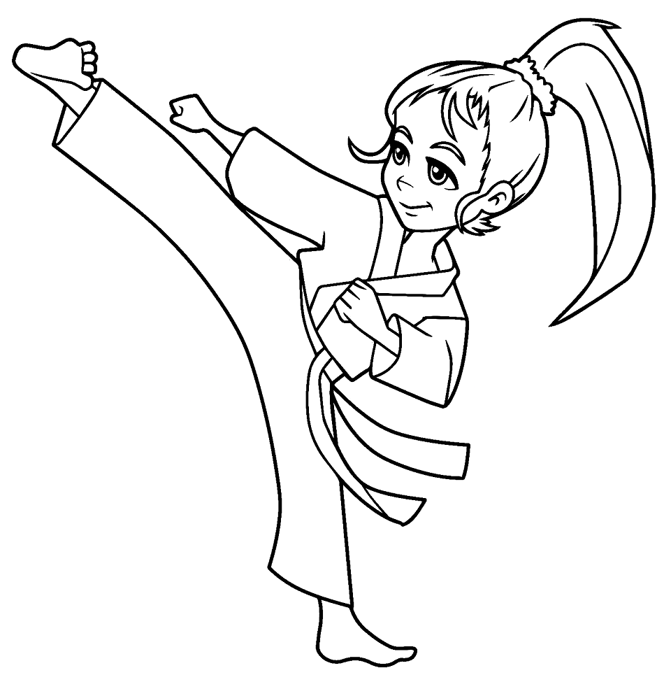 Karate Coloring Pages Printable For Free Download intended for Free Printable Karate Coloring Pages