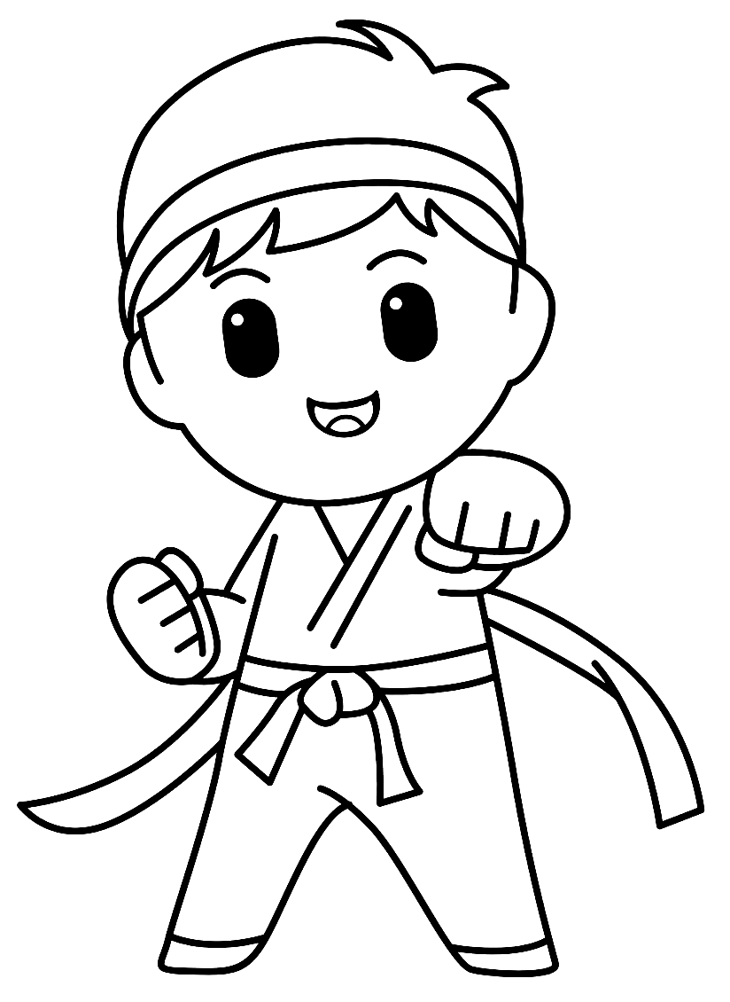 Karate Coloring Pages Printable For Free Download with Free Printable Karate Coloring Pages