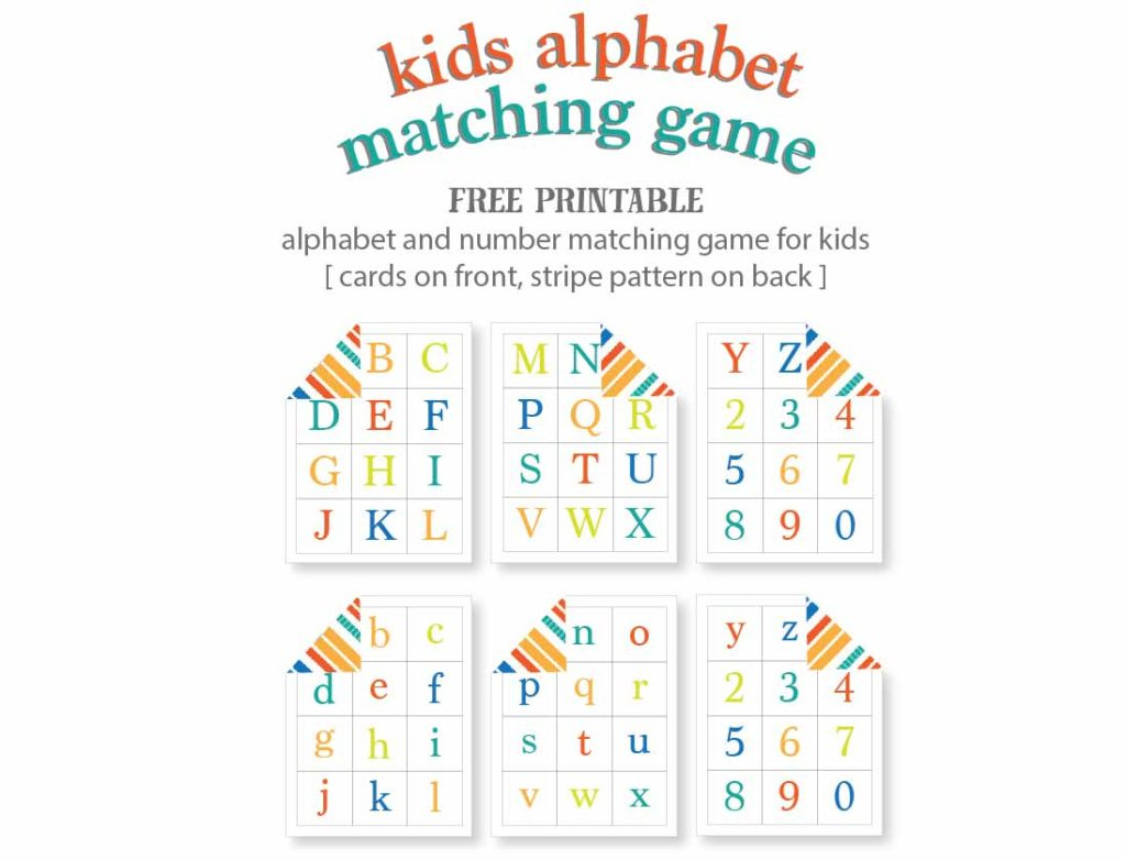 Kids Alphabet Matching Game - Free Printable | Live Craft Eat for Free Printable Alphabet Games