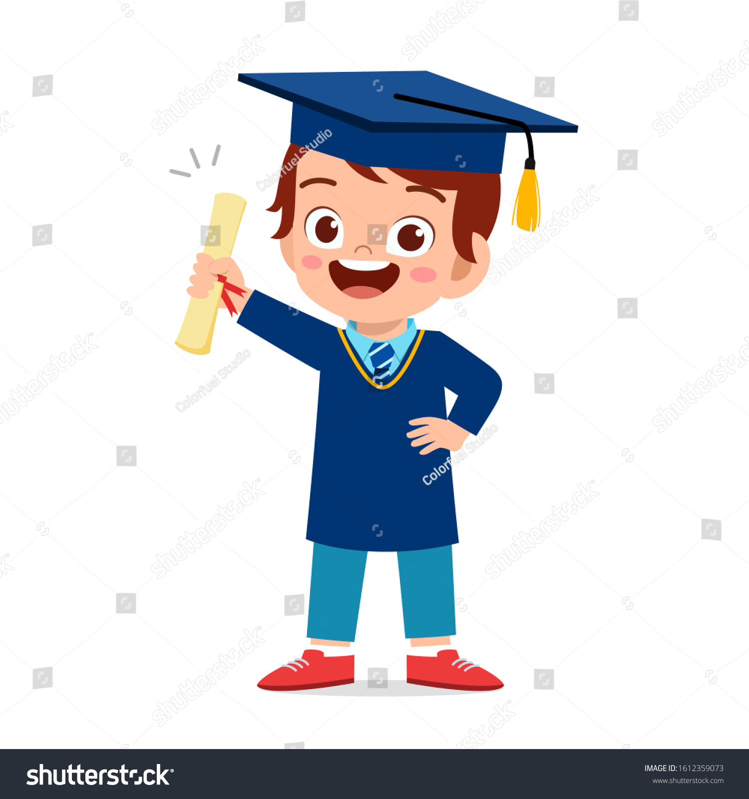 Kids Graduation Clipart Photos, Images And Pictures regarding Free Printable Kindergarten Graduation Clipart