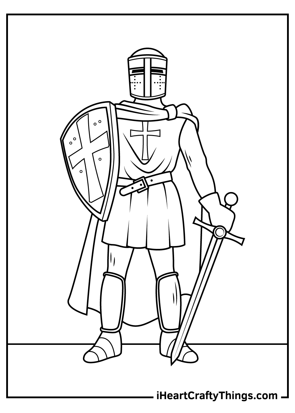 Knight Coloring Pages (100% Free Printables) inside Free Printable Pictures of Knights