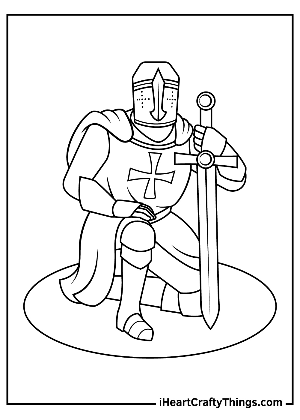 Knight Coloring Pages (100% Free Printables) throughout Free Printable Pictures of Knights