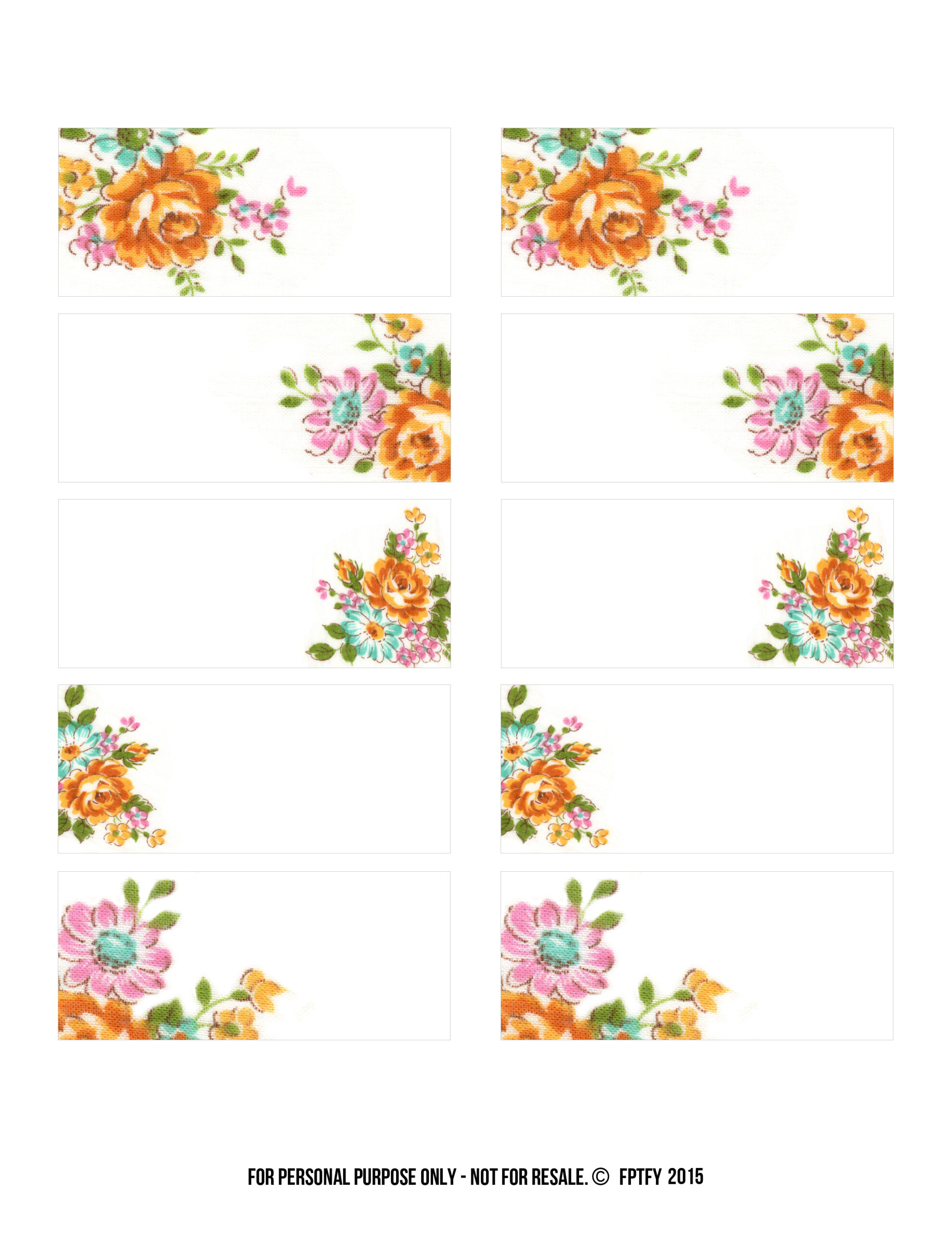 Labels: Pretty Floral Vintagetags - Free Pretty Things For You pertaining to Free Printable Floral Labels