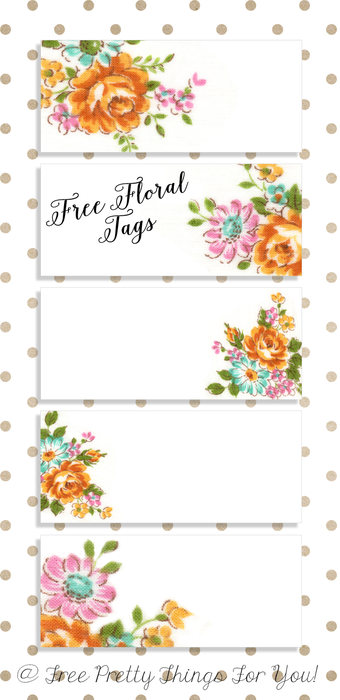 Labels: Pretty Floral Vintagetags | Labels Printables Free, Floral for Free Printable Floral Labels