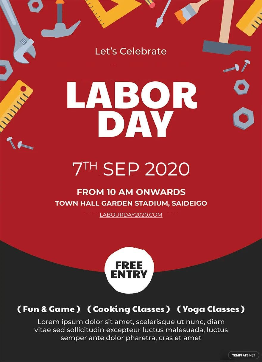 Labor Day Invitation Templates In Psd - Download | Template with regard to Free Printable Labor Day Invitations