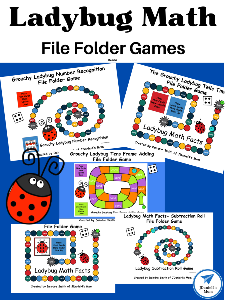 Ladybug Math File Folder Games - Jdaniel4S Mom with Free Printable Math File Folder Games For Preschoolers