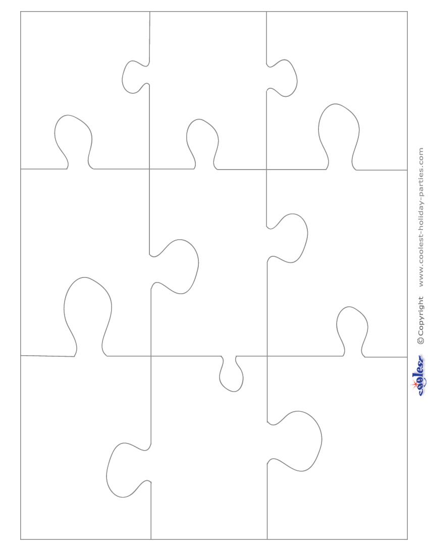 Large Blank Printable Puzzle Pieces for Free Blank Printable Puzzle Pieces